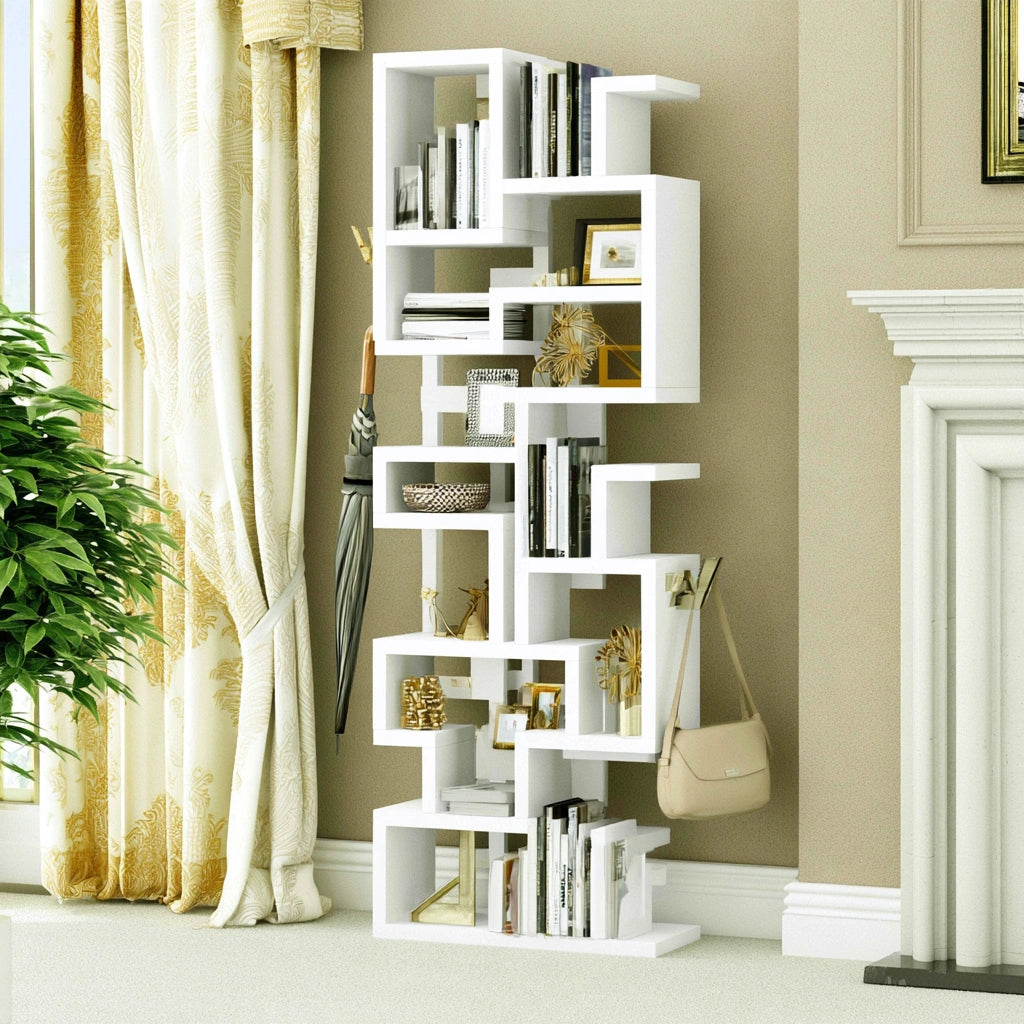 Scaffale portaoggetti, colore bianco