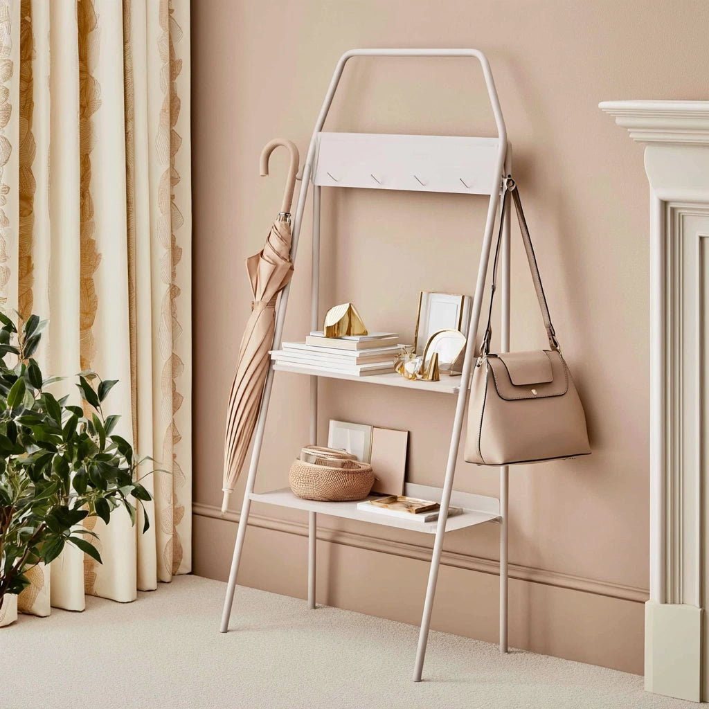 Scaffale portaoggetti, colore bianco