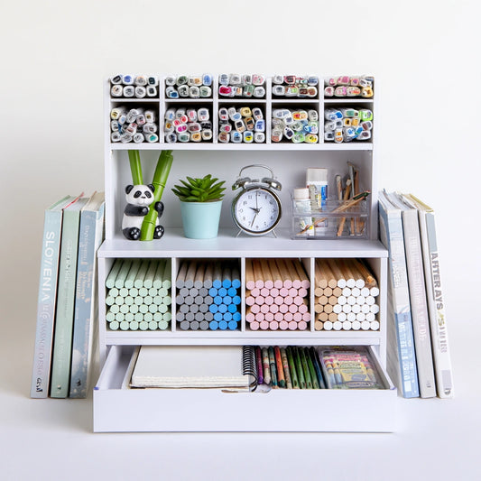 Organizer modulare, colore bianco